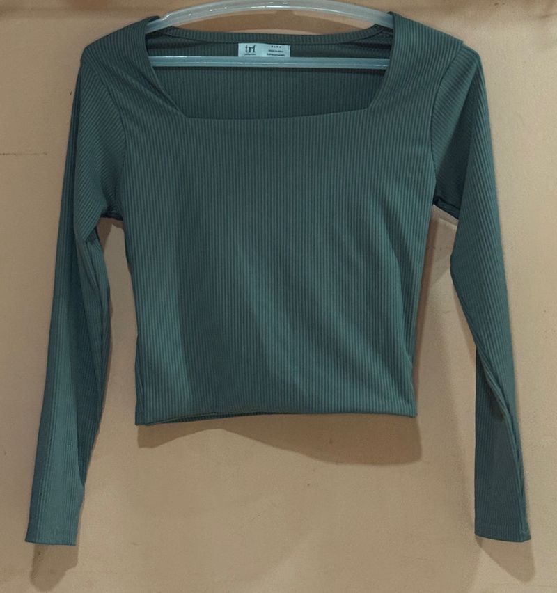ribbed Long Sleeve Top