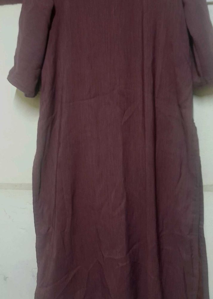 Brown Kurthi With Lining
