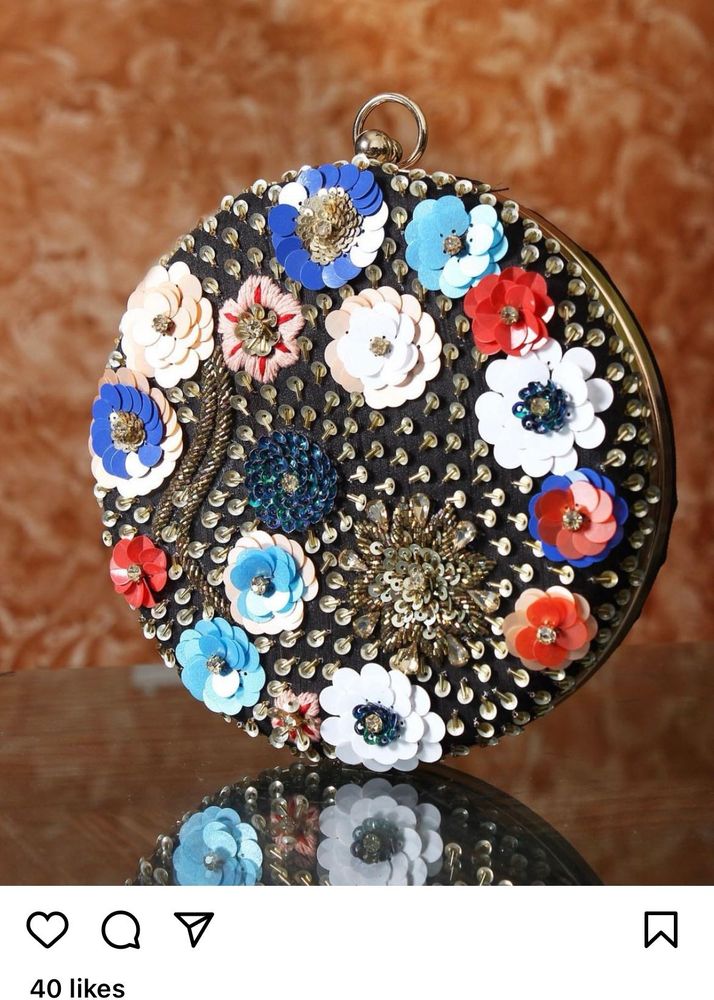 Gorgeous Multi Coloured Embellished Bag