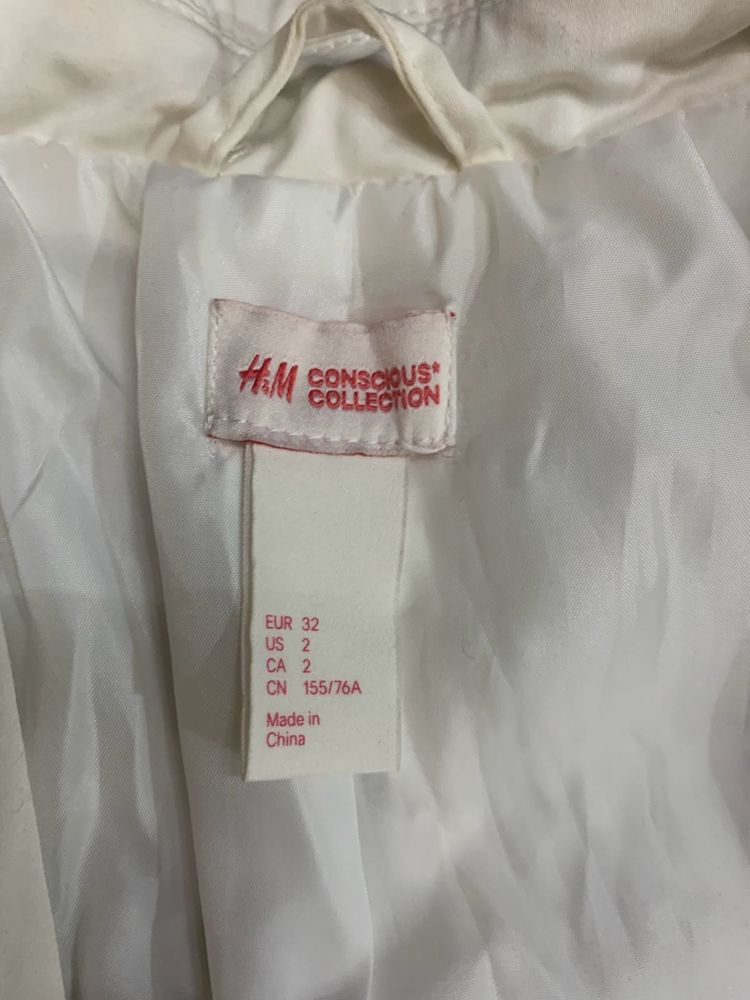H&amp;M White Blazer Conscious Collection