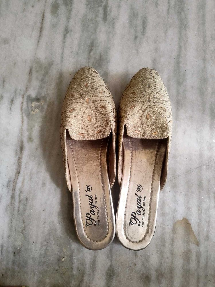 Elegant Gold Flats