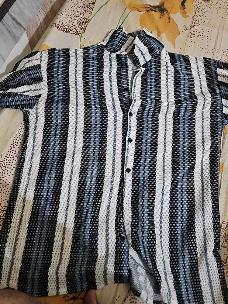 Striped Button-Down Shirt