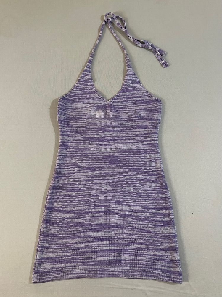Beachy Halter Lavender Dress