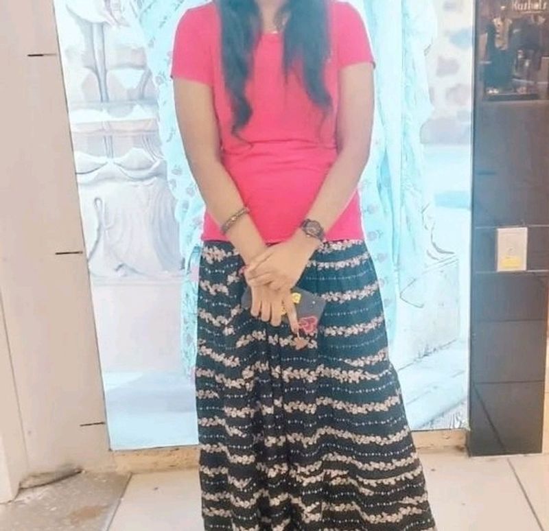Pink Top And Skirt