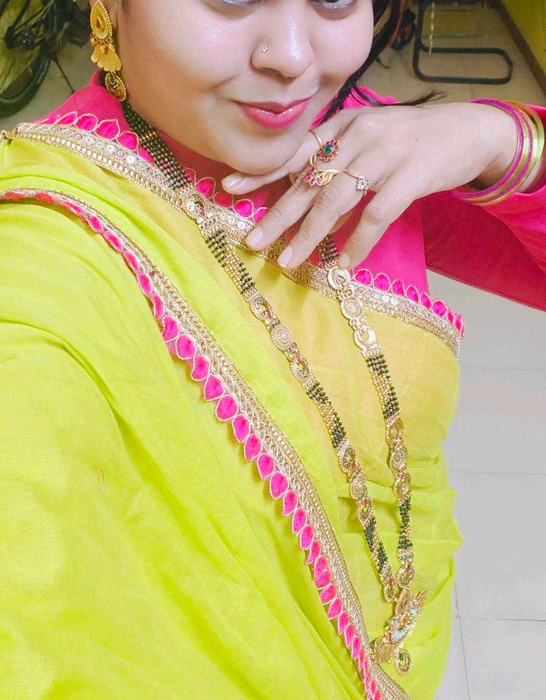 Long Mangalsutra With Earrings