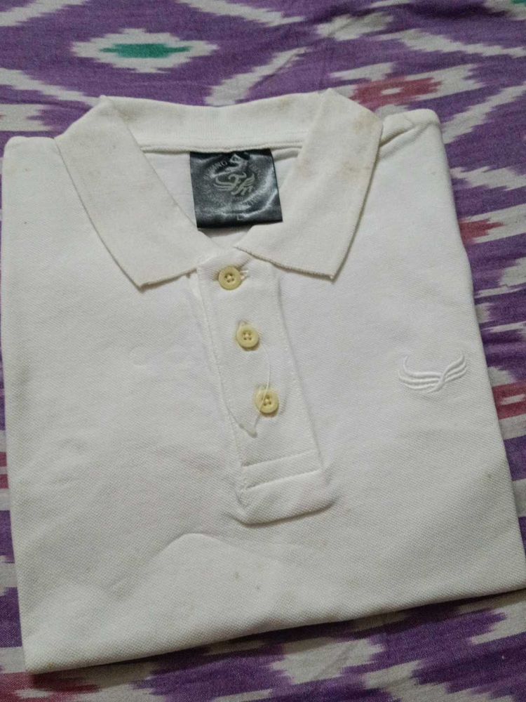 WHITE POLO SHIRT