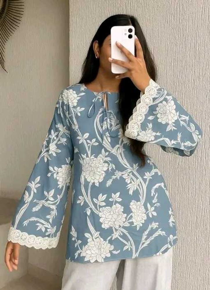Floral Print Kurta