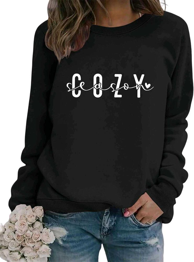 Women Fleece Full Sleeve Crew Neck Sweatshirt