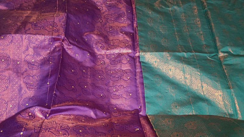 New Silk Saree With Stitched Blouse