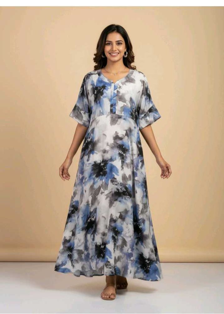 Floral Print Maxi Dress