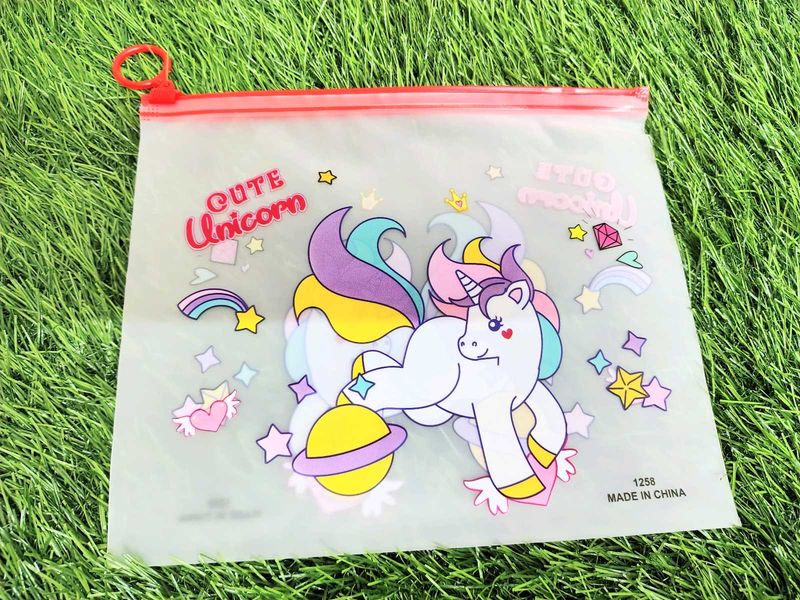 Set Of 12 Unicorn Zipper Pouches