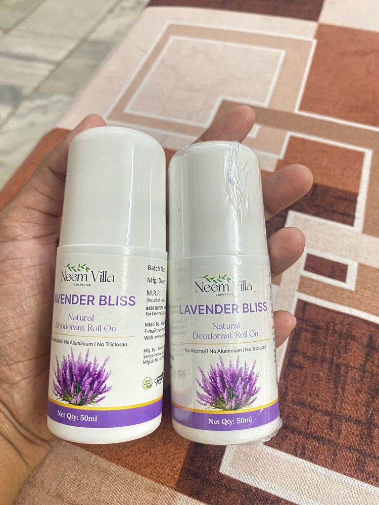 Neem Villa Roll- On Lavender Pack Of 2 💜