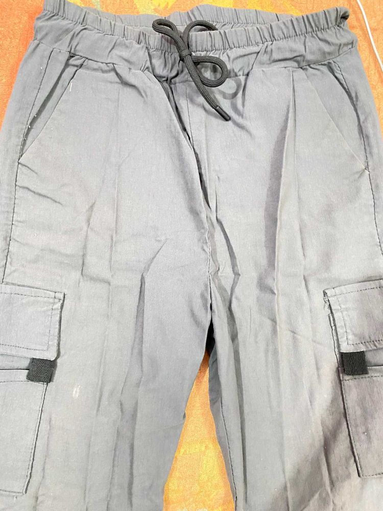 Gray Cargo Pants