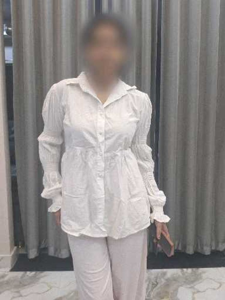 White Classy Shirt top