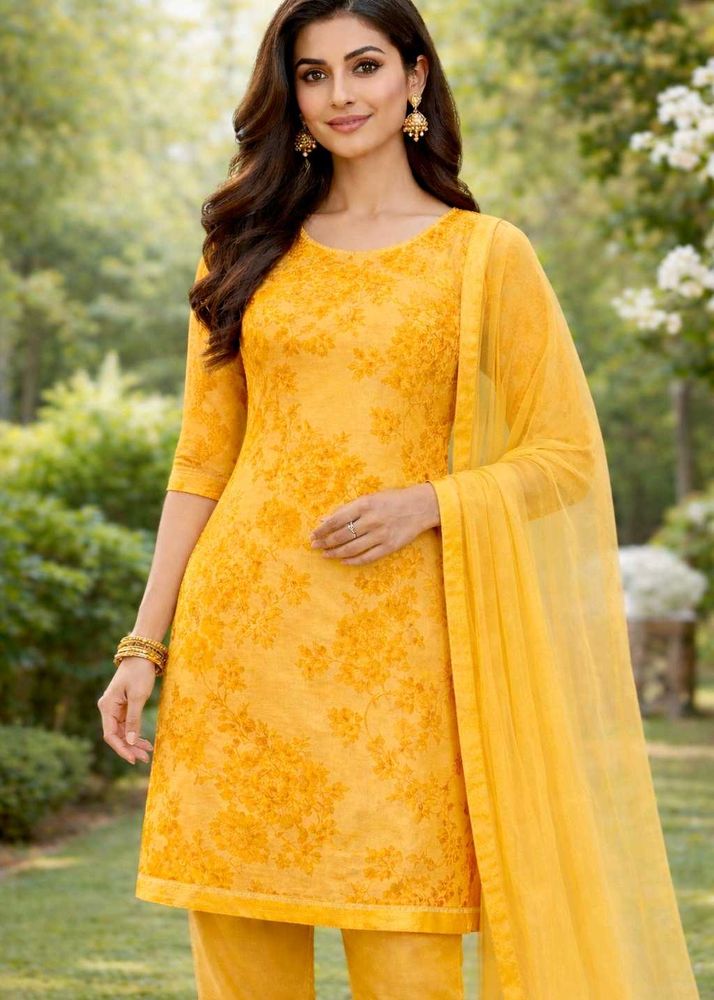 Floral Salwar Kameez Suit With Duppata