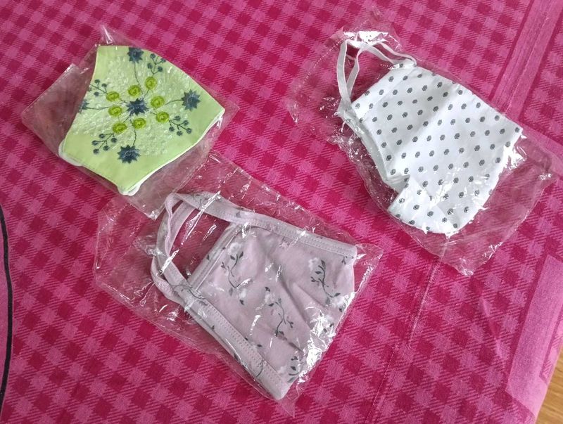 3 Pack Cute Face Masks