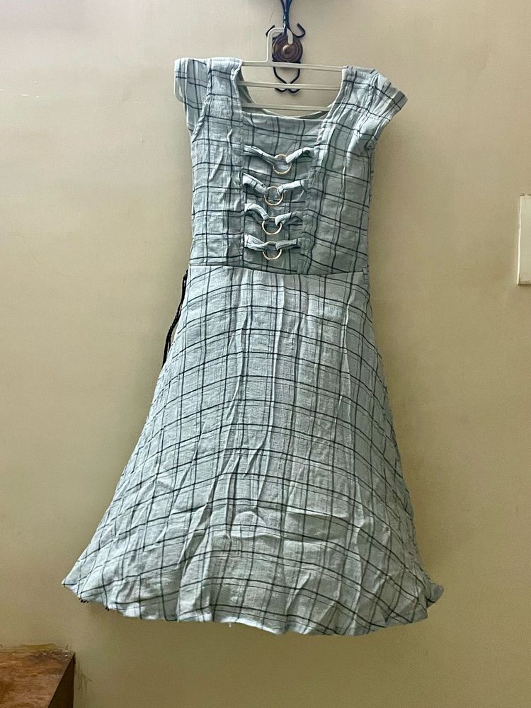 Checked Casual Dress