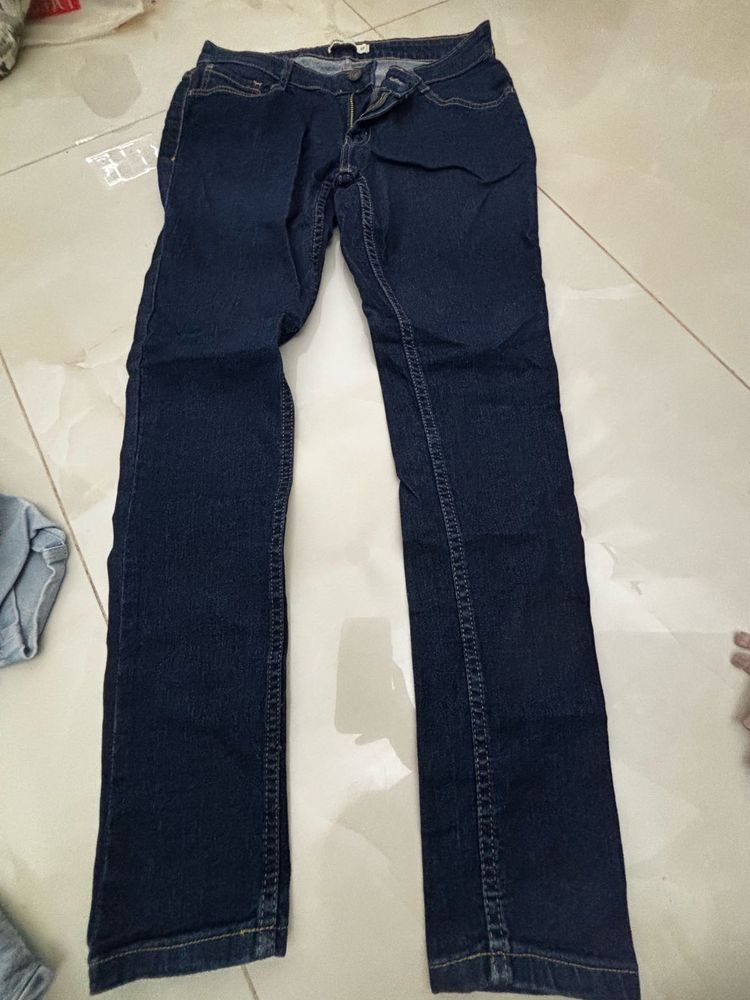 Dark Blue Denim Jeans