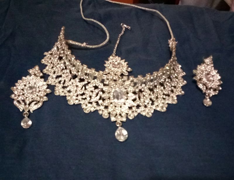 Silver Plated Necklace Set