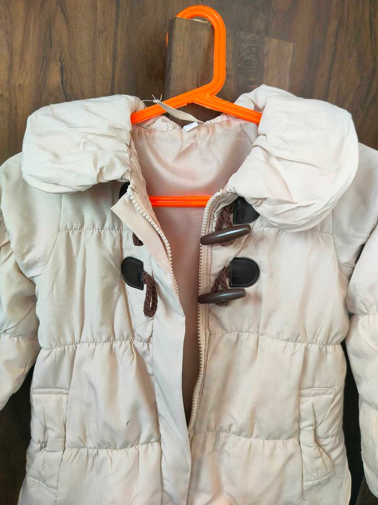 Stylish Cute Beige Kids Jacket