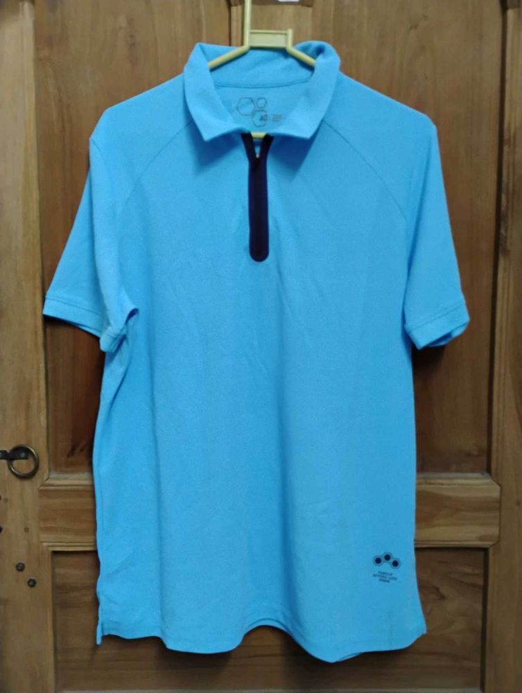 Light Blue Active Polo T Shirt