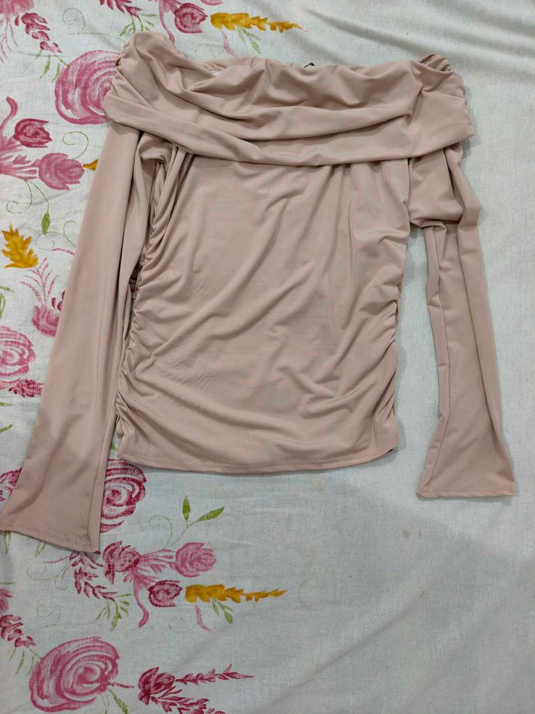 Elegant Off-Shoulder Long Sleeve Top