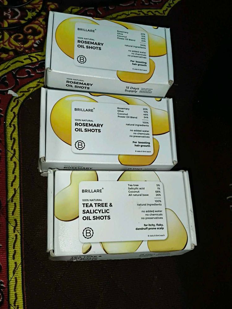 Brillare Oil Shots Trio