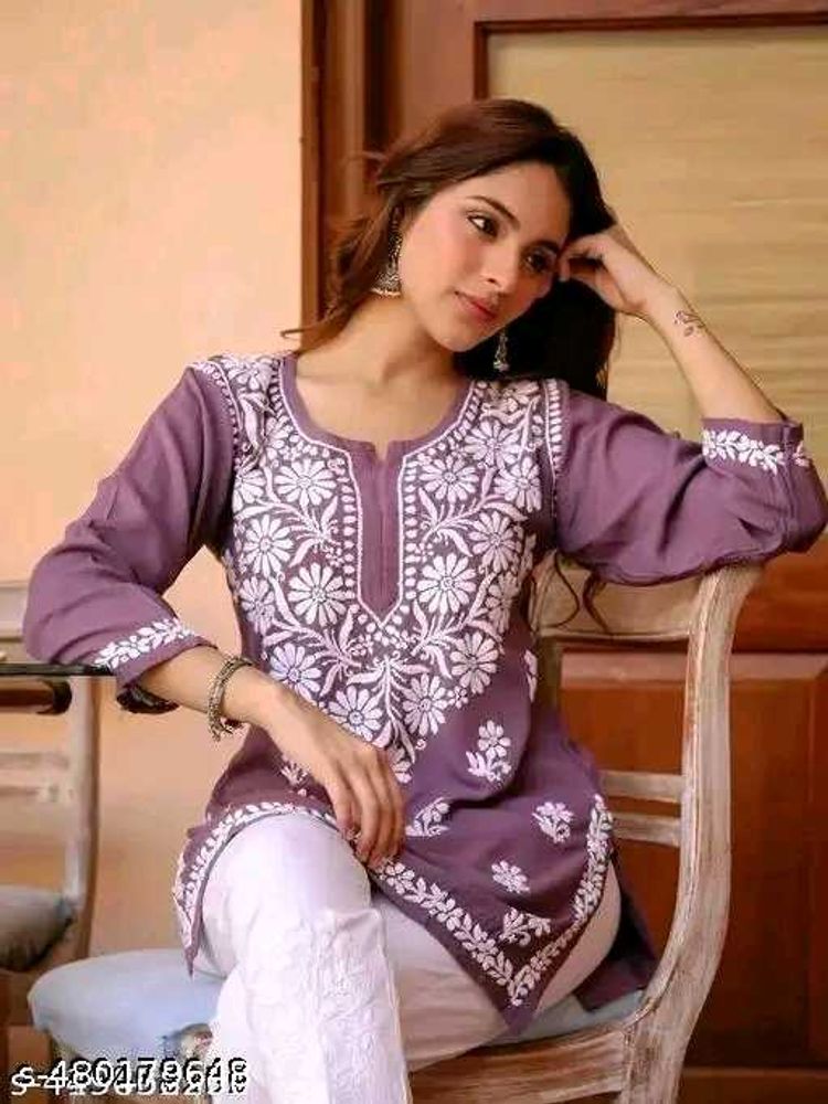 Elegant Purple Kurta