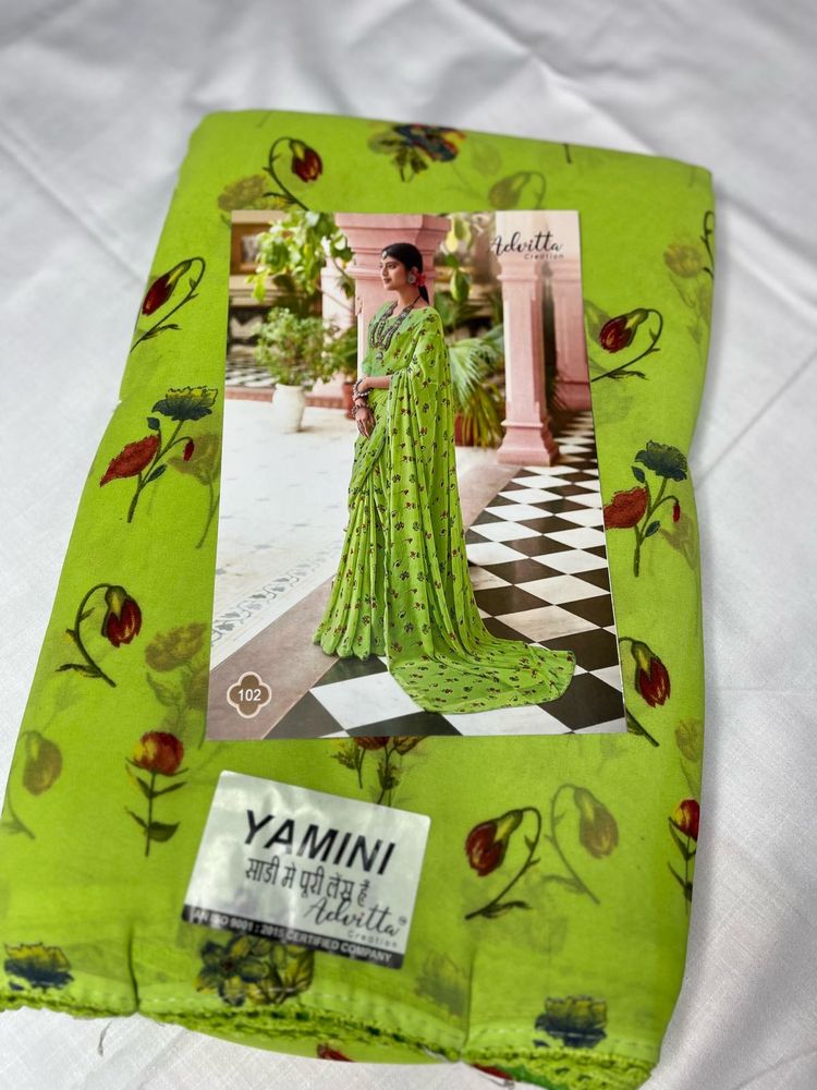 GEORGETTE FLORAL SAREE