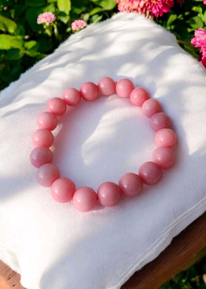 Pink Onyx Crystal Bracelet (10mm)