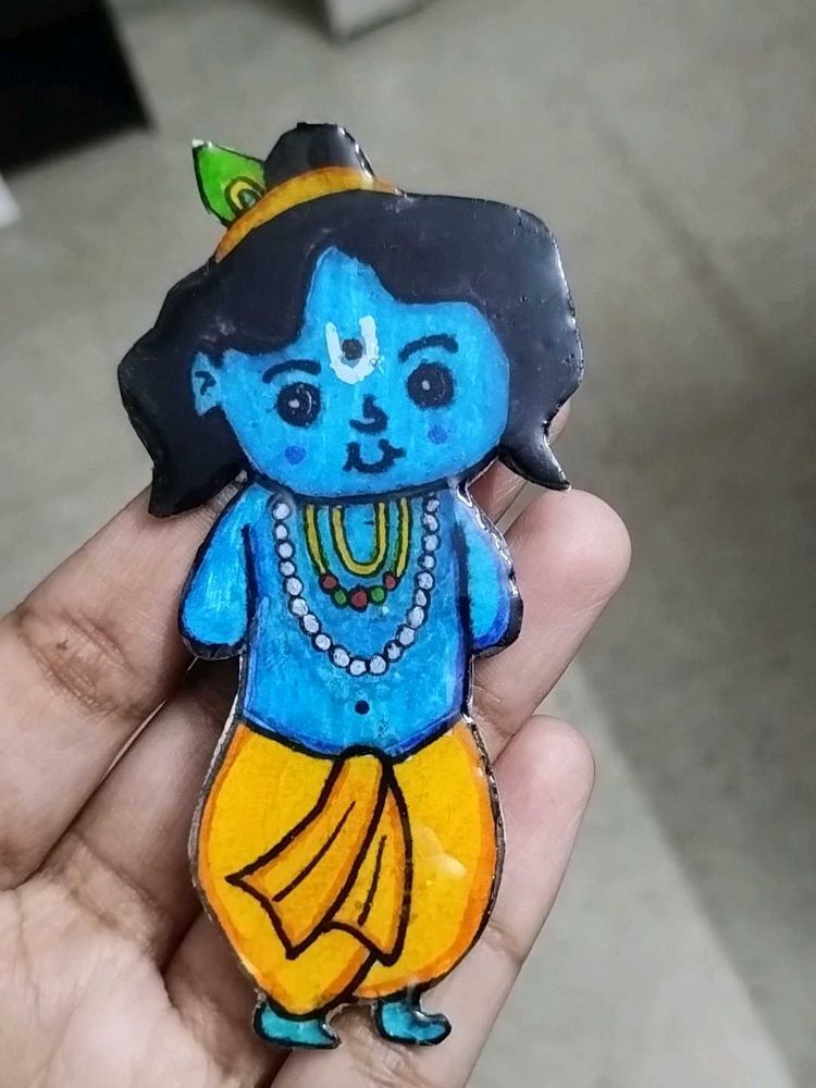 Little Krishna fridge magnet