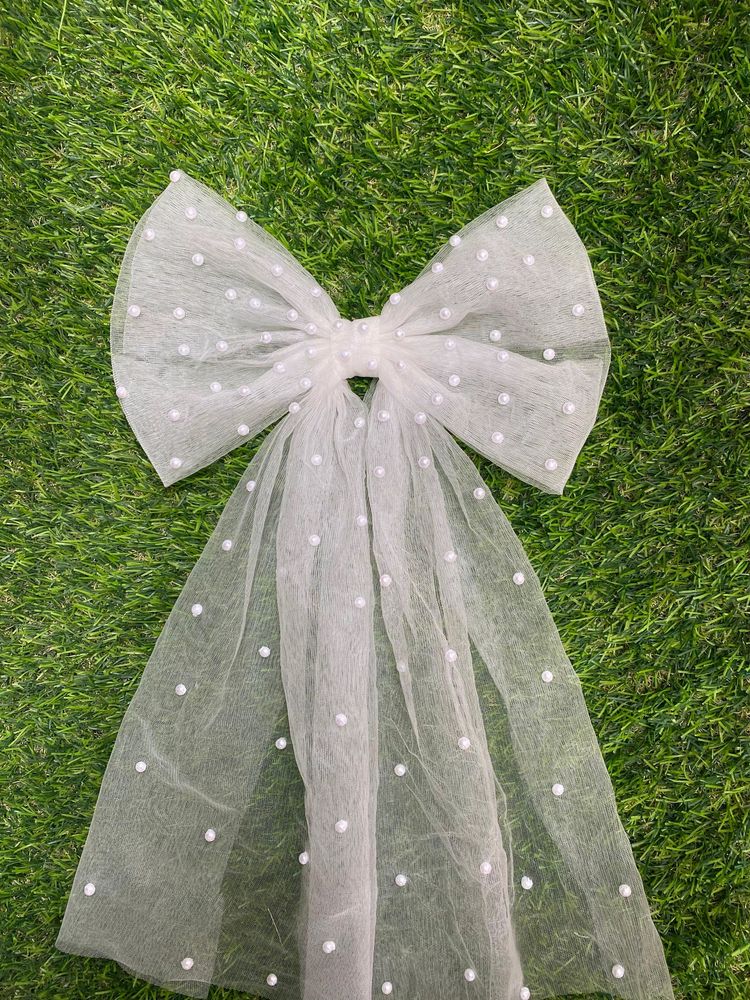 White Pearl Butterfly Bow