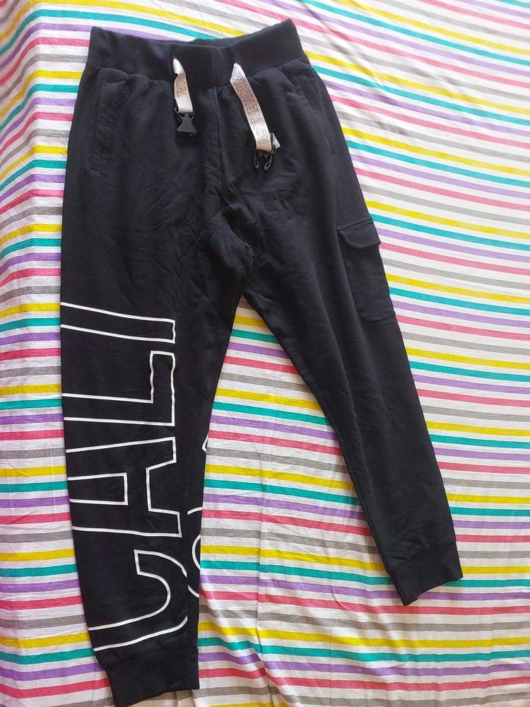 Active Gym Wear/Streetwear TYPOGRAPHY pants