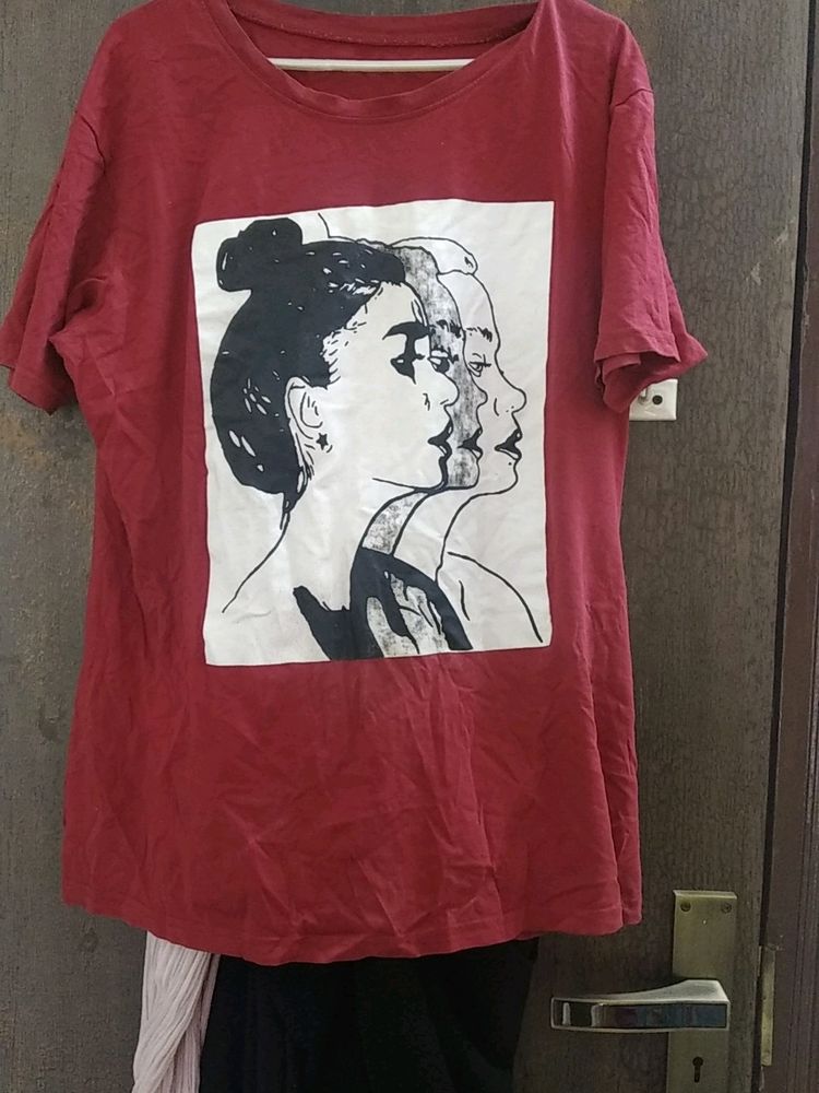 Maroon T-shirt