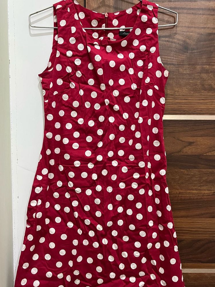 Retro Red Polka Dot Dress