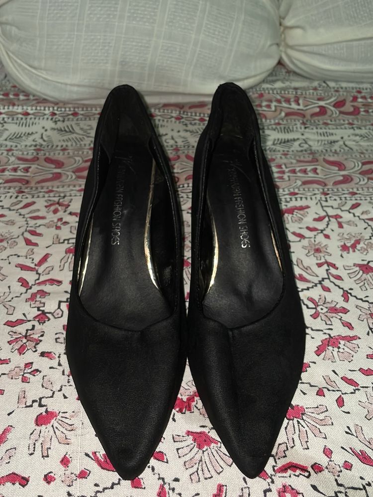 Black Pencil Heels