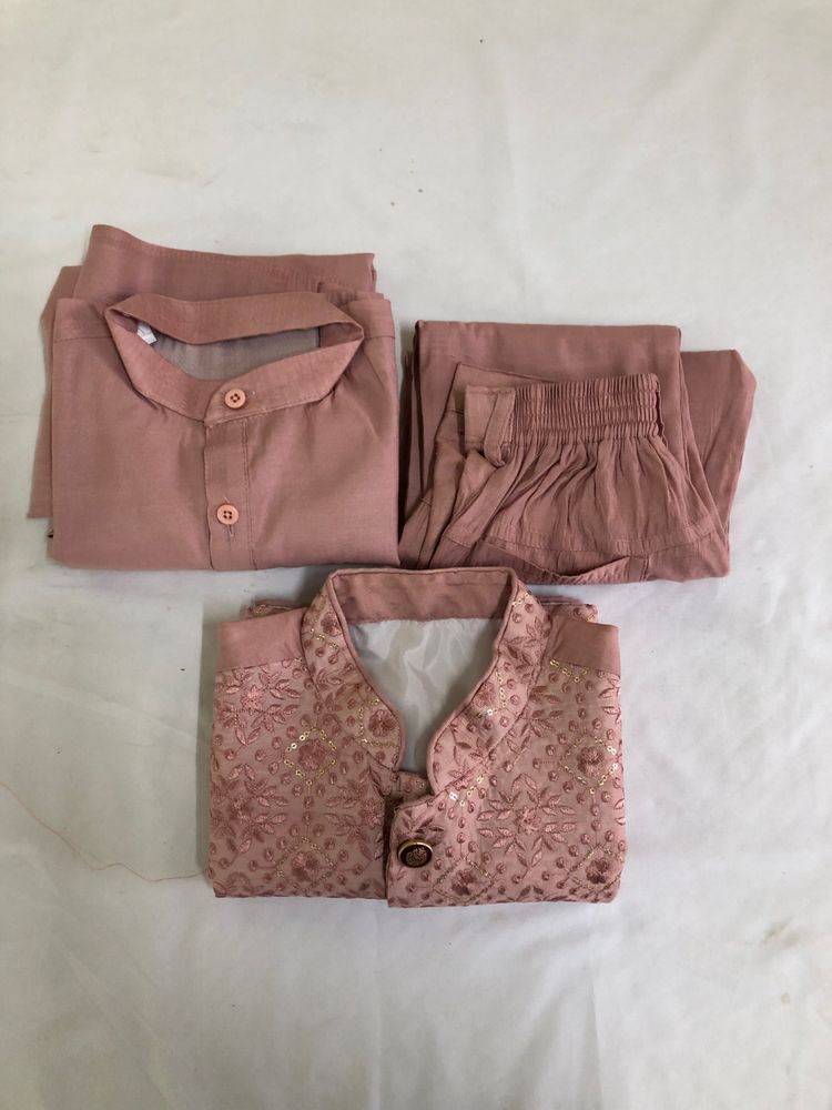 Peach Ethnic Wear Set(Boy’s)