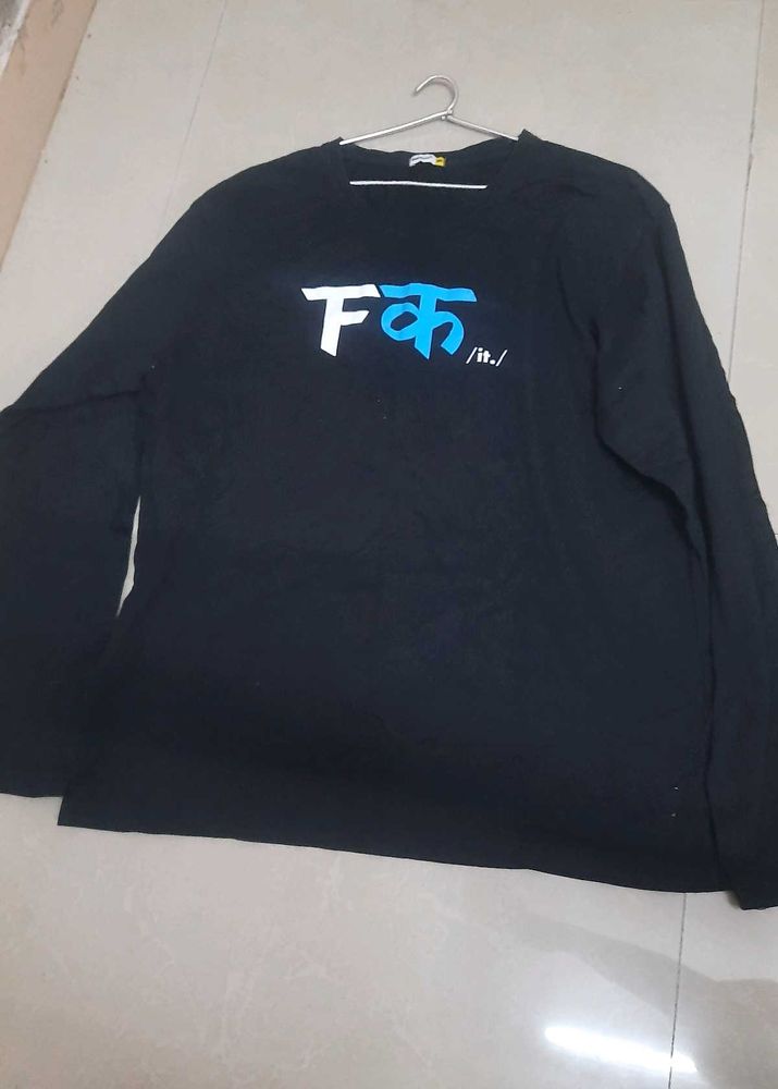 Black Long Sleeve Graphic Tee