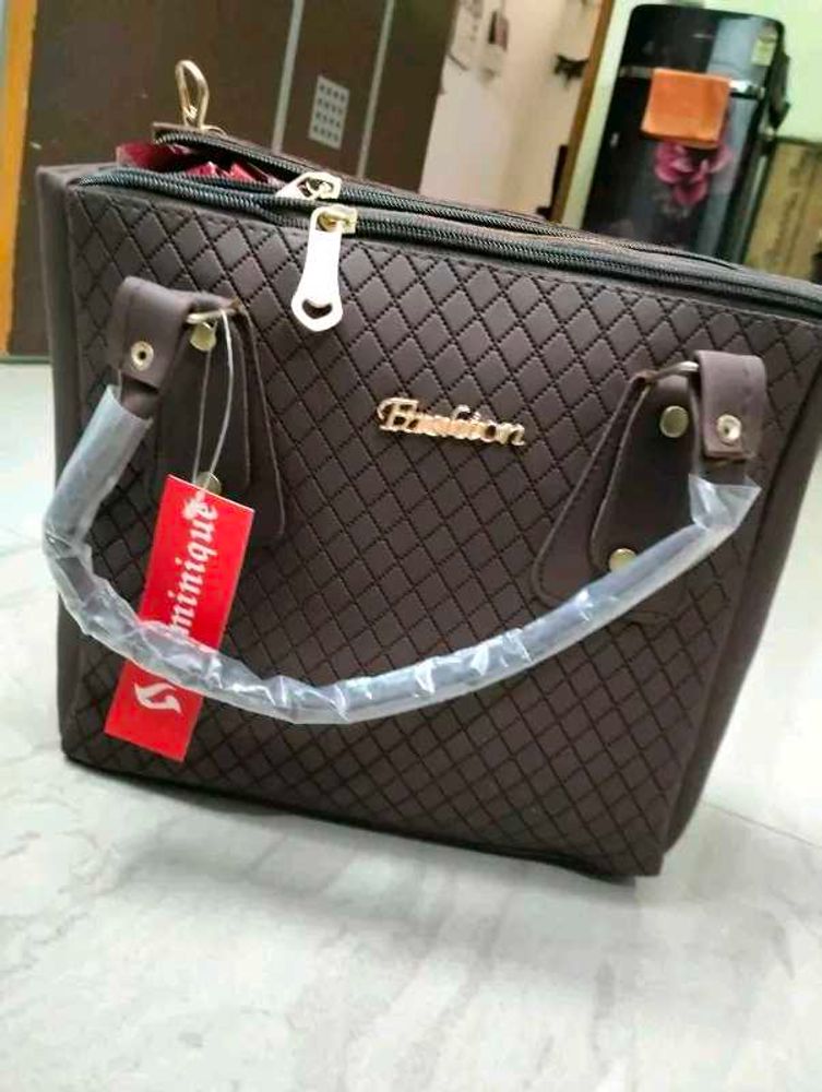 Attractive Women DARK Brown Handbag