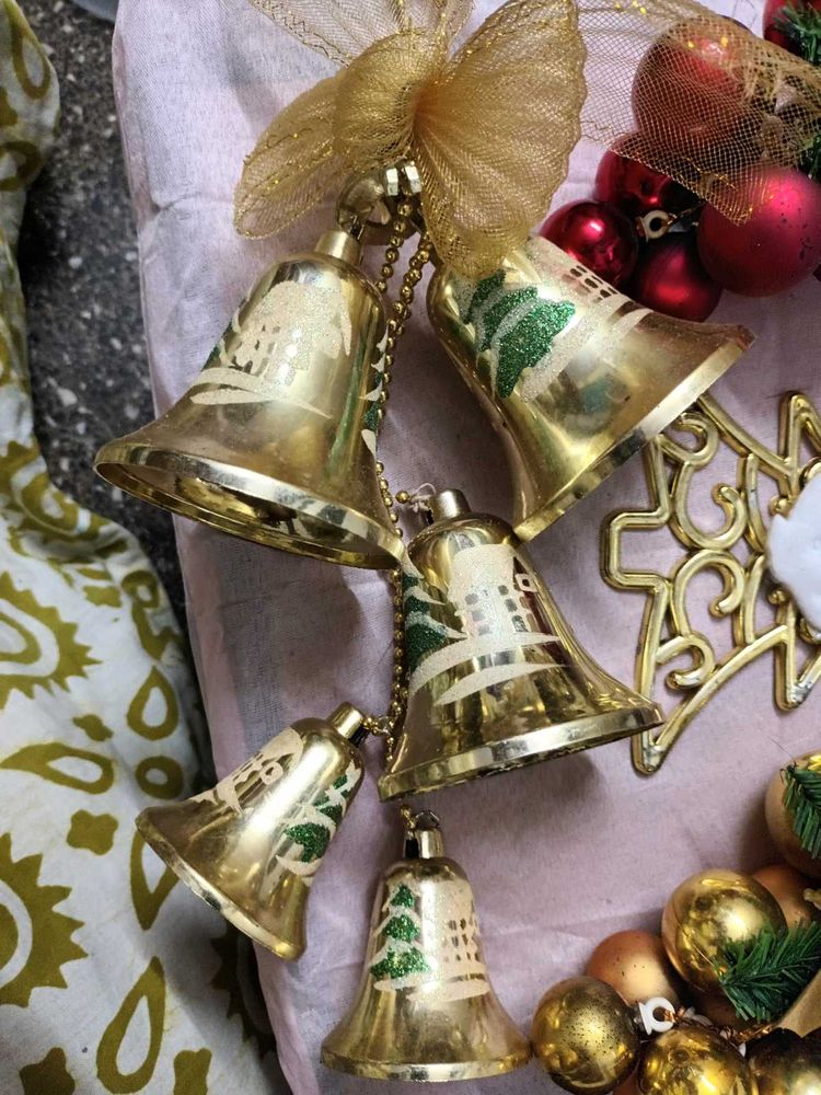 Vintage Christmas Bells Decoration