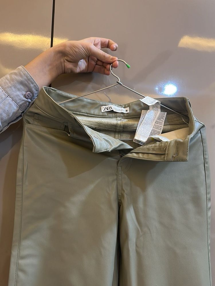 Zara Olive Green Pants - New with Tags