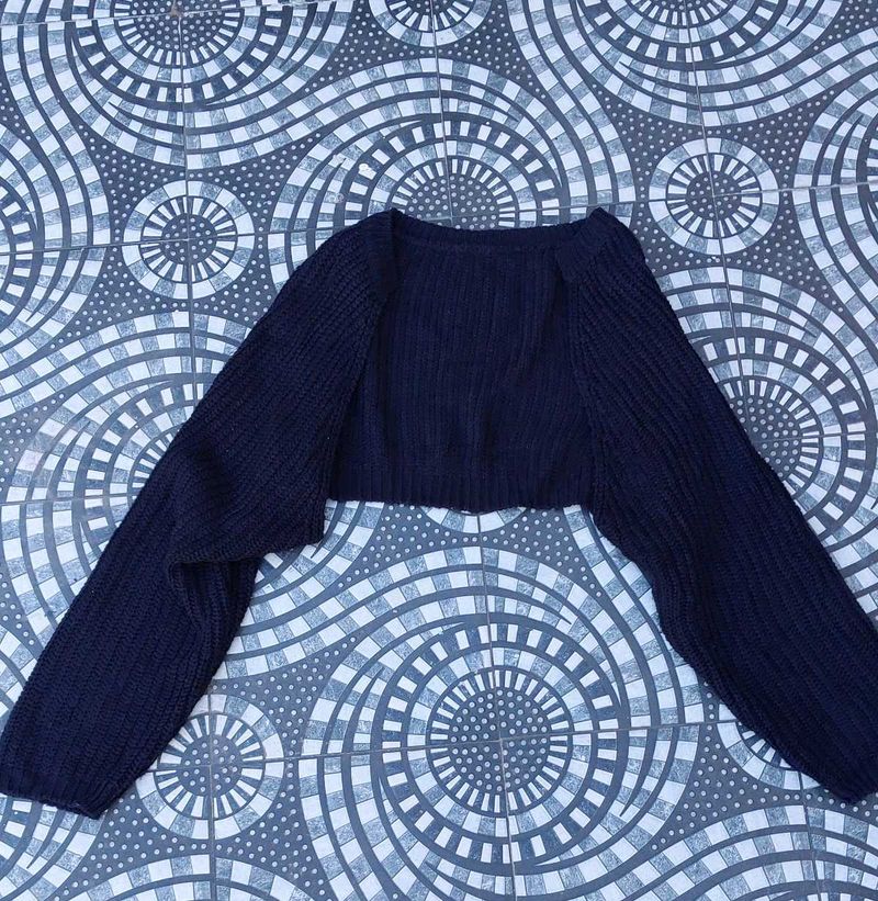Classic Black Bolero Cardigan