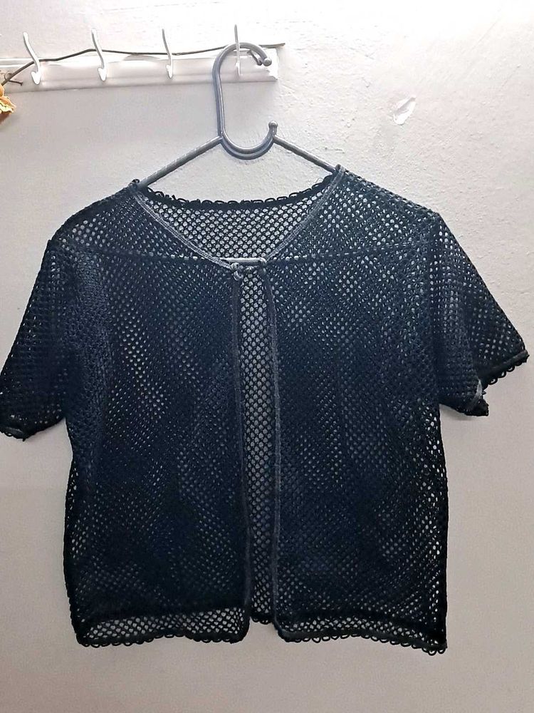 Crochet Black Cover-Up