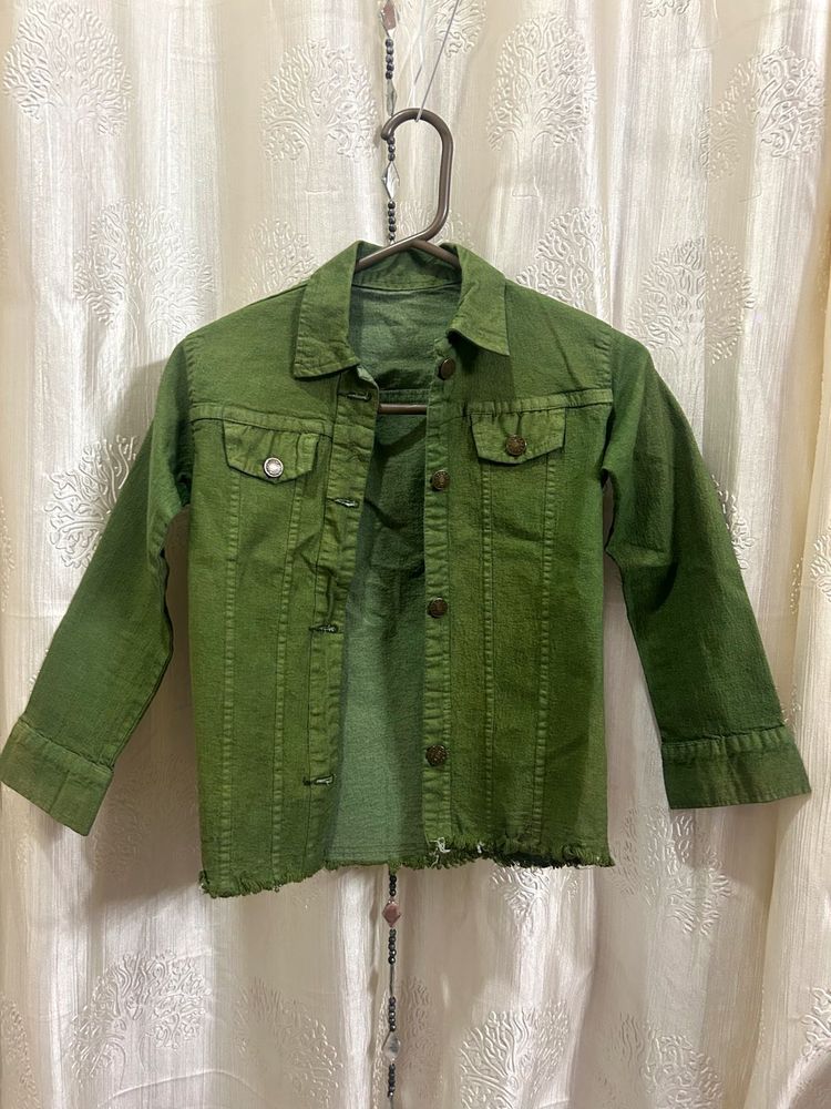 Green Denim Jacket