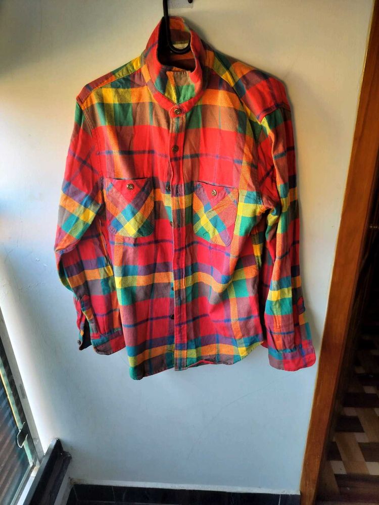 Colorful Plaid Button Down