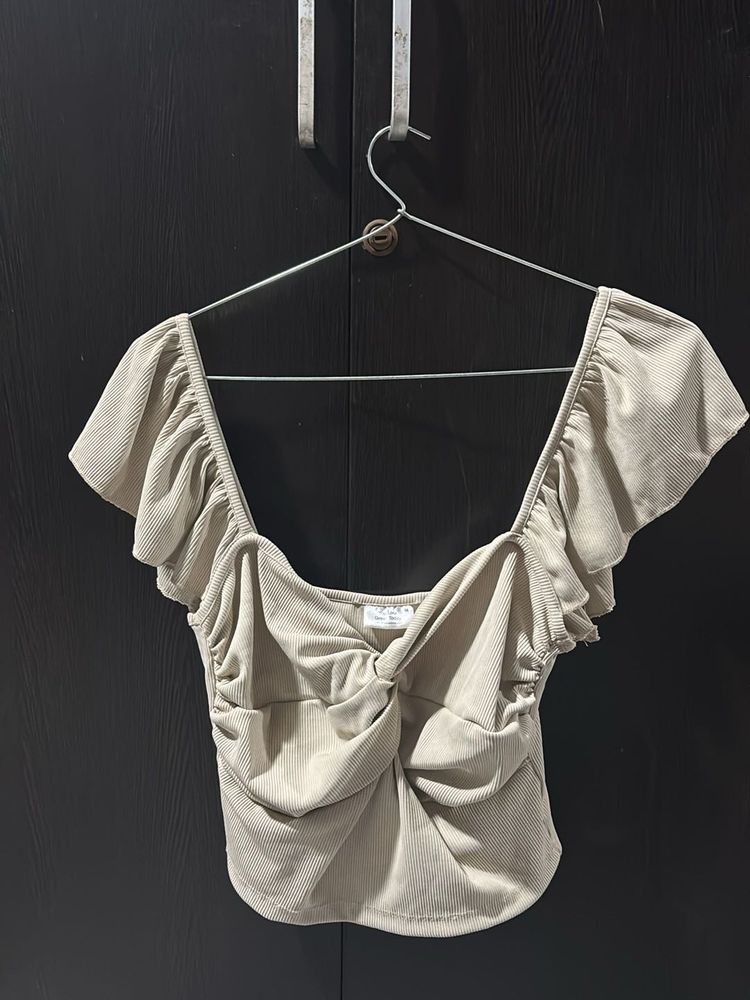 Cute Ruffled Crop Top