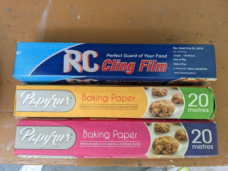 2 Baking Paper And Cling Film