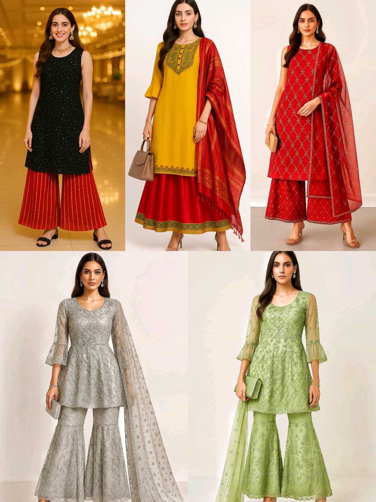 5 Wedding Function Combo Newly Boutique Dresses