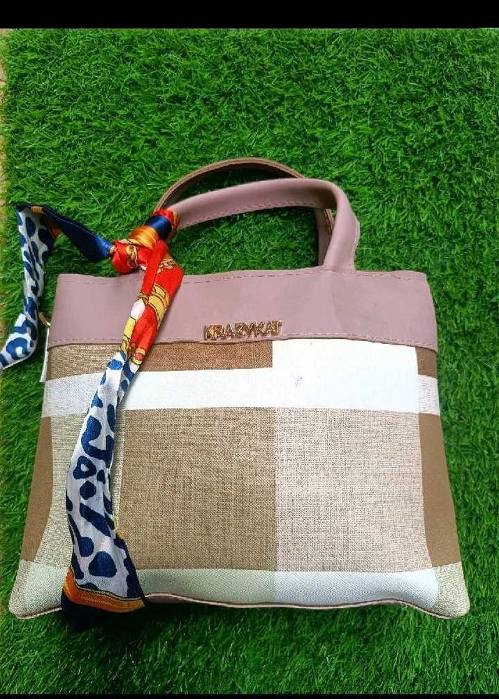 Chic Handbag with Scarf