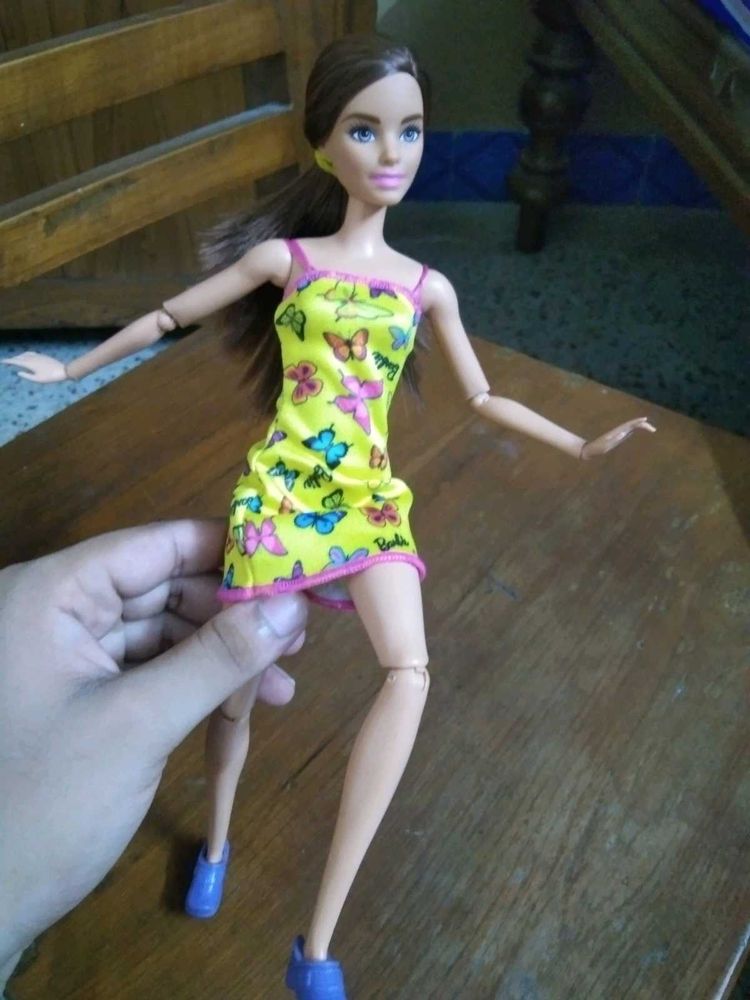 Barbie doll with articulation.